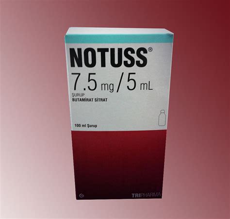 notuss 7 5 mg 5 ml 100 ml surup